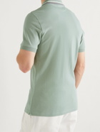 Brunello Cucinelli - Slim-Fit Cotton-Pique Polo Shirt - Green