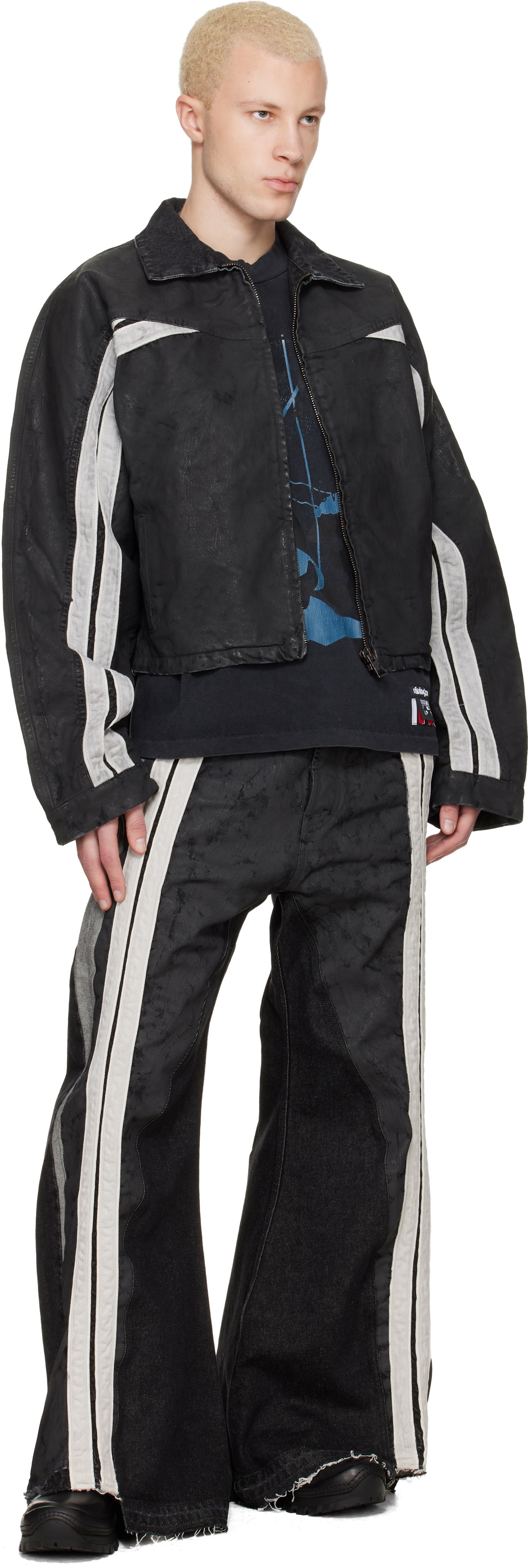 Rivington Roi Rebis Black Denim Trappist Trucker Jacket