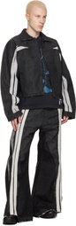 Rivington Roi Rebis Black Denim Trappist Trucker Jacket