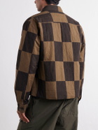 Kardo - Bodhi Embroidered Checked Cotton Blouson Jacket - Brown
