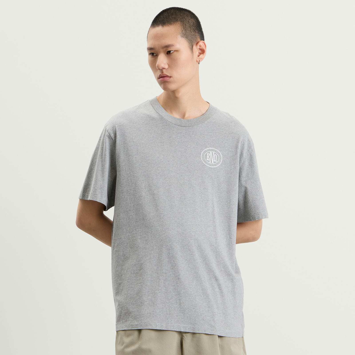 END. Leisure T-Shirt in Grey Marl