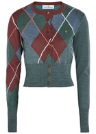 Vivienne Westwood Argyle Wool-blend Cardigan Multicoloured