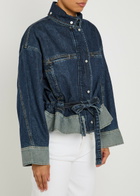 3.1 Phillip Lim Boxy Tie-waist Denim Jacket Indigo