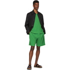 Homme Plisse Issey Miyake Green Pleated Shorts