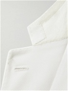 Brioni - Cotton-Jacquard Blazer - White