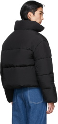 Connor McKnight Black Down Cropped Puffer Jacket