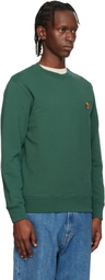 Maison Kitsuné Green Fox Head Regular Sweatshirt