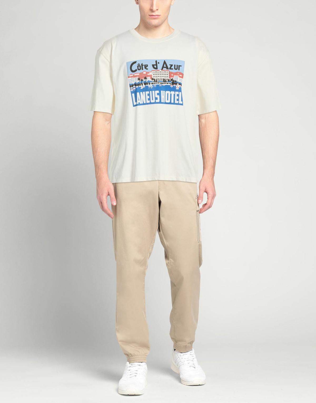 Laneus Mens T-shirt in White