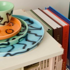 Frizbee Ceramics Small Tray in Blue Pizza 