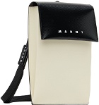 Marni Black & Off-White Logo Phone Holder