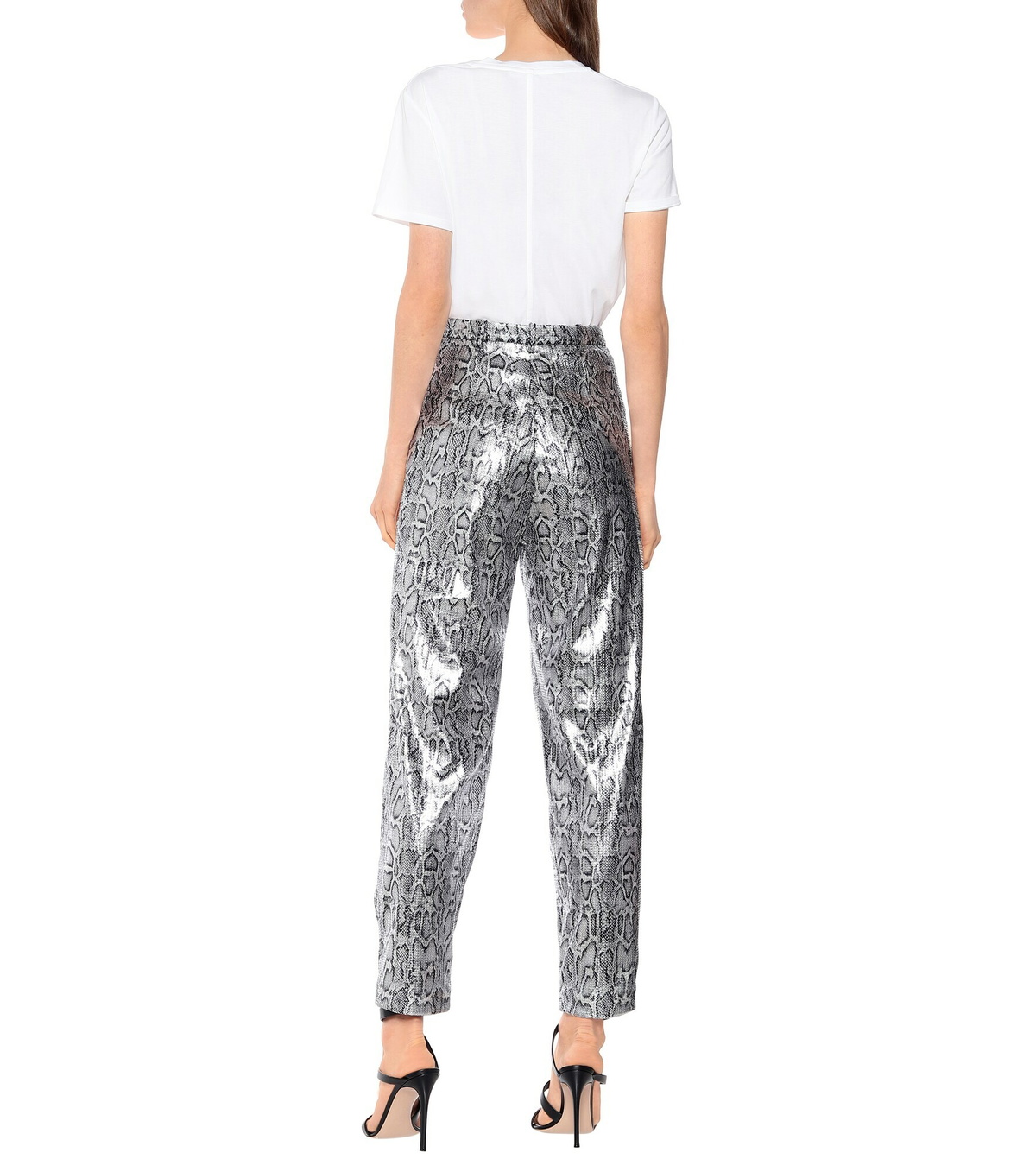 Christopher Kane - Snake-effect high-rise pants
