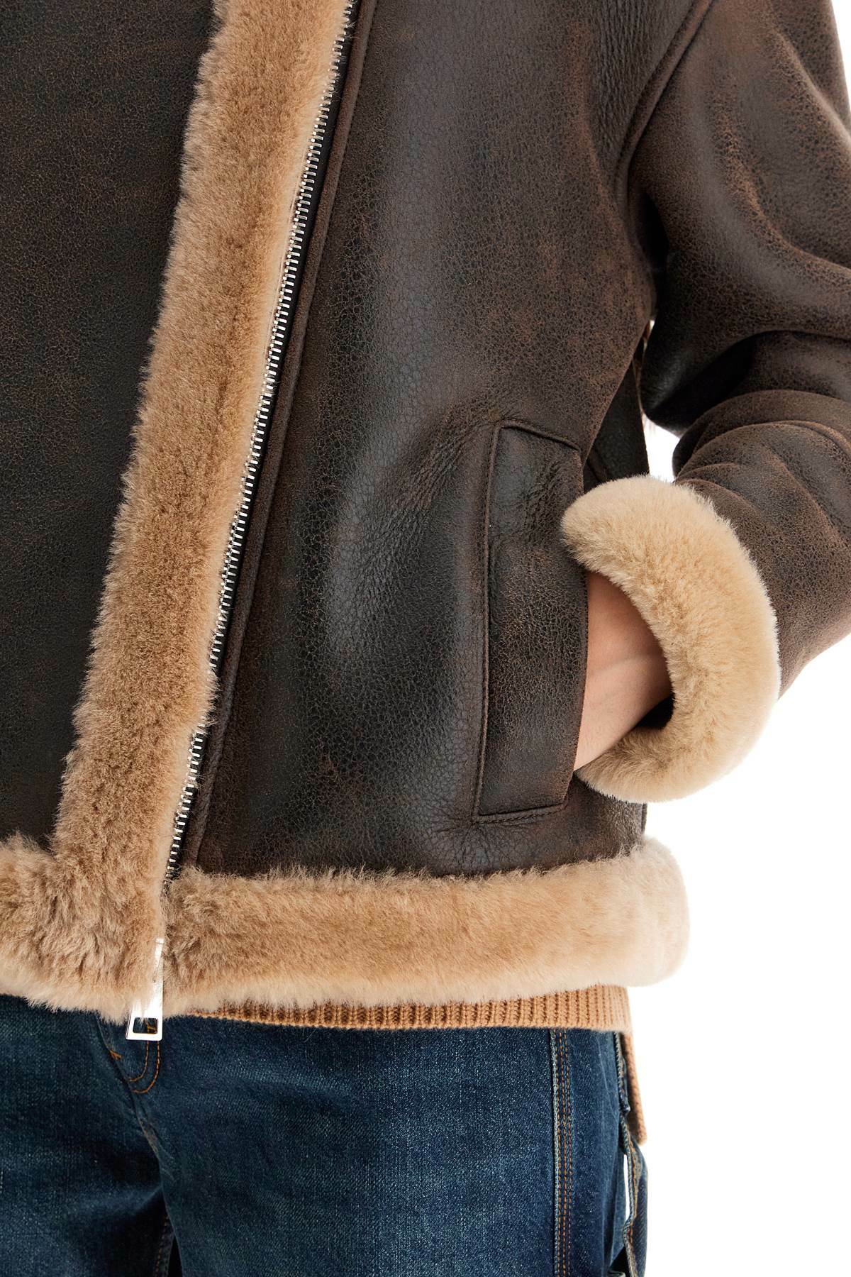 BLANCHA shearling jacket Brown