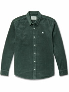 Carhartt WIP - Madison Button-Down Collar Cotton-Corduroy Shirt - Green