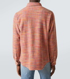 God's True Cashmere Flower space-dyed cashmere shirt