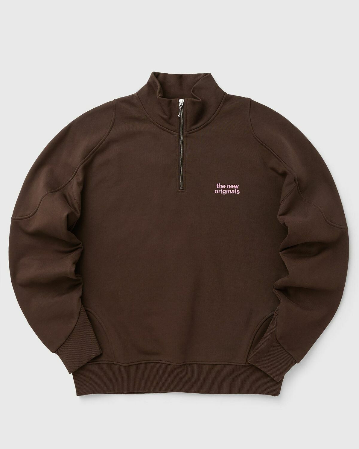 EMBLEM HALF ZIP SWEATER