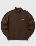 EMBLEM HALF ZIP SWEATER