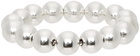 Jil Sander Silver Metal Sphere Bracelet