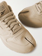 Reebok - Maison Margiela Project 0 Tabi Split-Toe Leather Sneakers - Neutrals