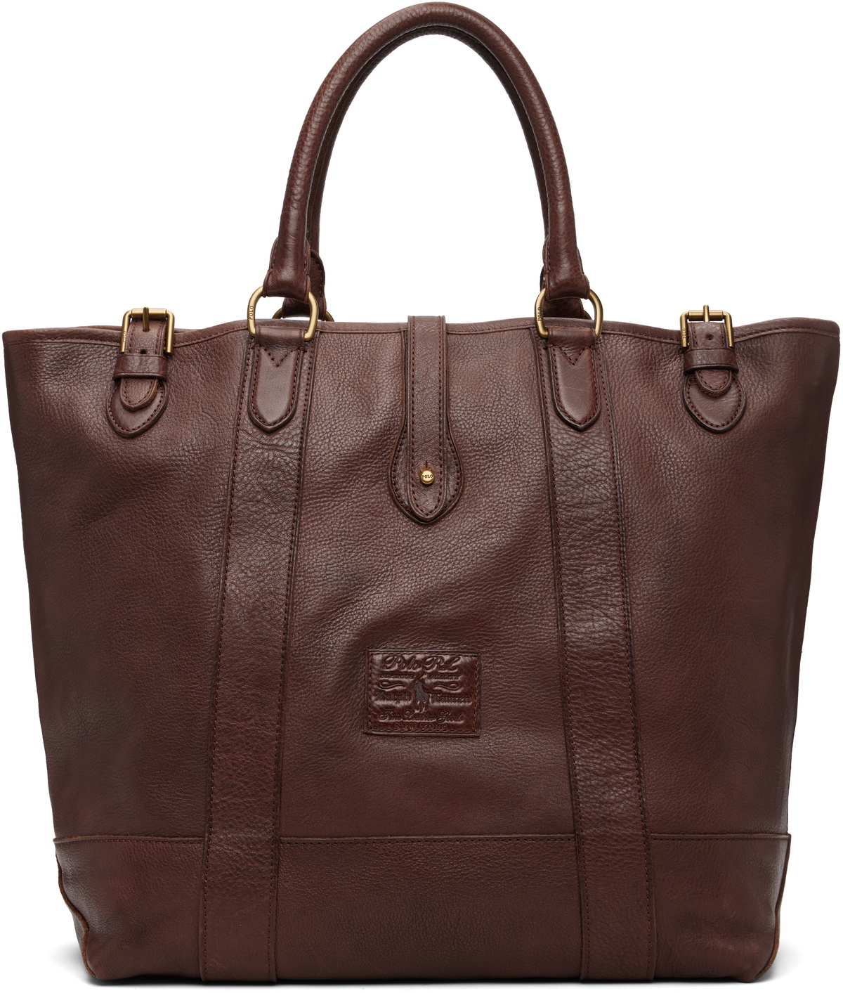 Polo Ralph Lauren Brown Heritage Leather Tote