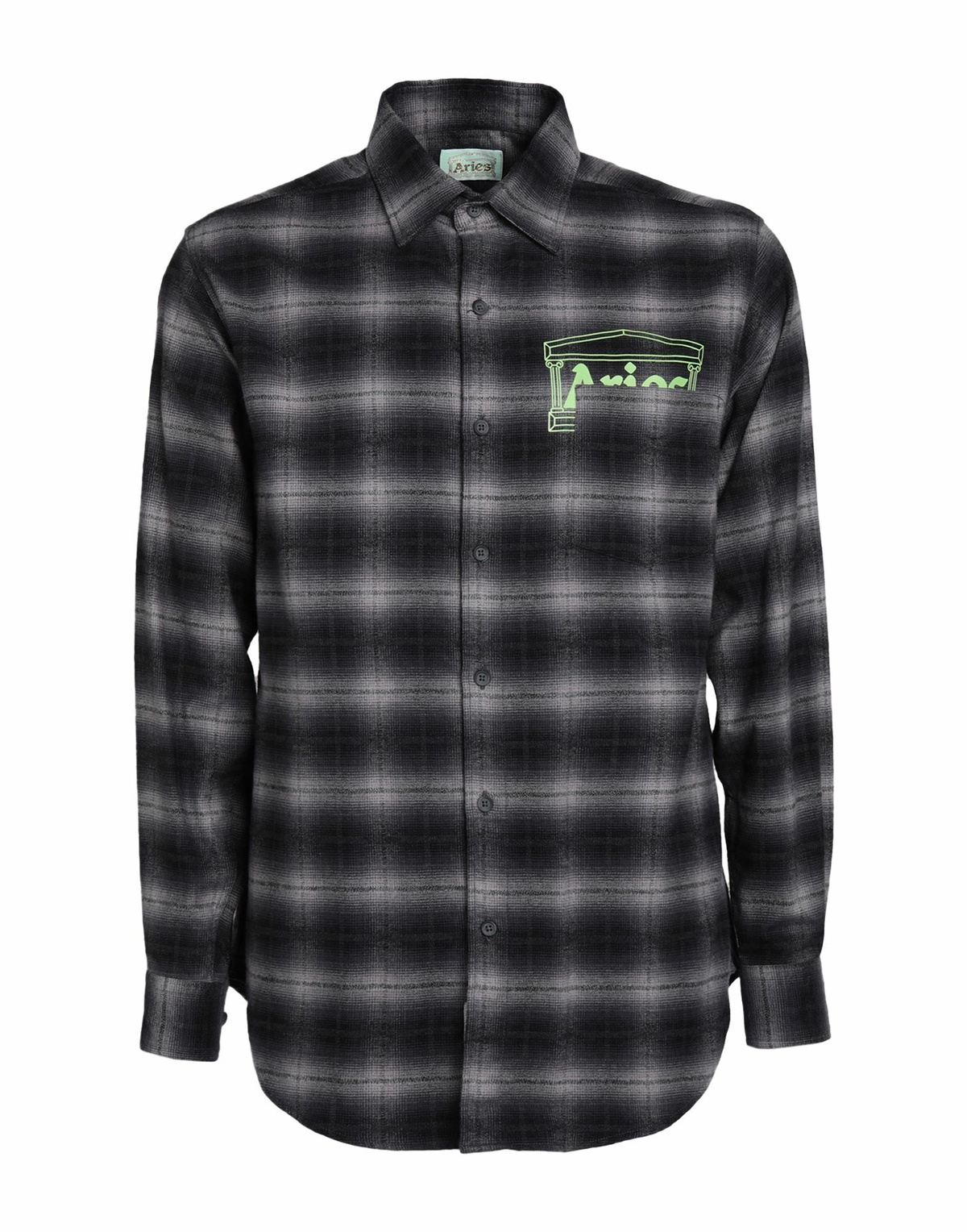 Aries Mens Shirt Charcoal