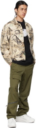 424 Khaki Virgin Wool Cargo Pants