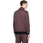 Needles Burgundy Jacquard Block Track Jacket