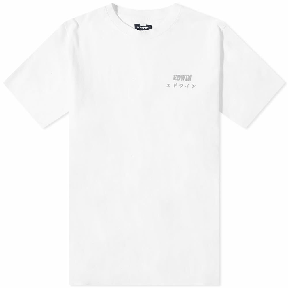 Edwin Men's Logo Chest T-Shirt in White Edwin