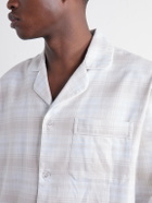 Derek Rose - Kelburn Checked Brushed Cotton-Flannel Pyjama Set - Neutrals
