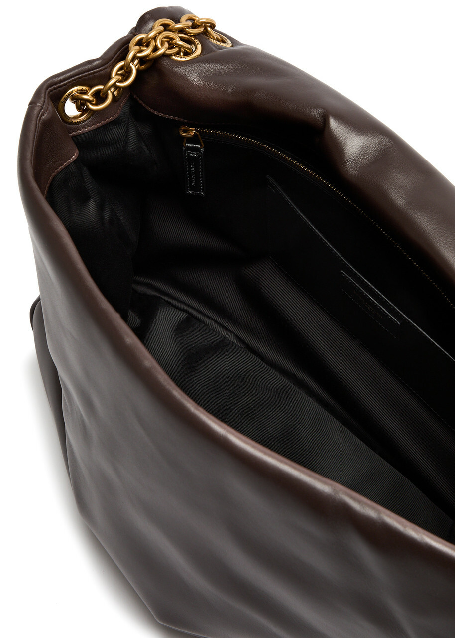 Saint Laurent Jamie 4.3 XL Leather Shoulder bag - Chocolate - One