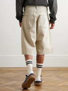 AGOLDE - Fusion Straight-Leg Denim Shorts - Neutrals