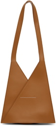 MM6 Maison Margiela Tan Mini Triangle 6 Tote