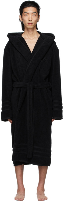 Photo: Balenciaga Black Terrycloth Resorts Robe