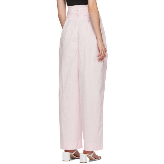 Ladies Shell Ring Belted Pant - Pink