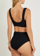 Hunza G Patricia Crinkle Bikini - Black - One Size