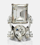 McQueen Crystal-embellished ring
