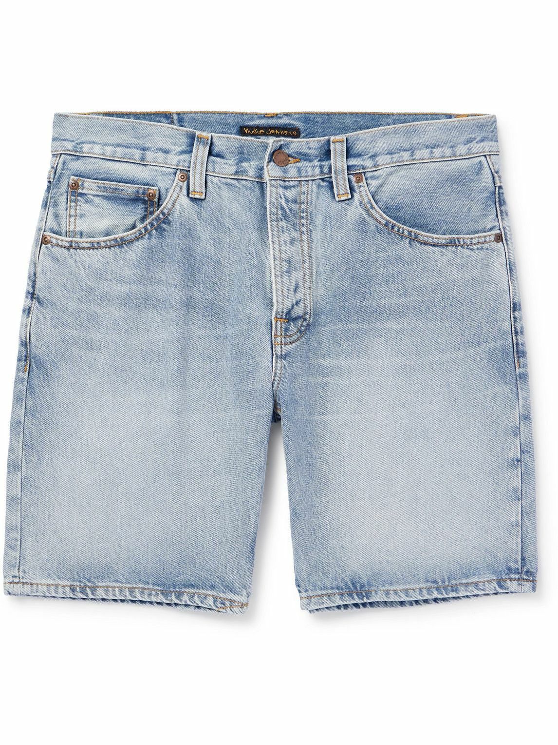 Nudie Jeans - Seth Straight-Leg Denim Shorts - Blue