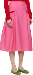 Molly Goddard Pink Milla Midi Skirt