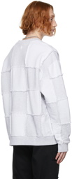 Marcelo Burlon County of Milan Grey Checkboard Sweatshirt