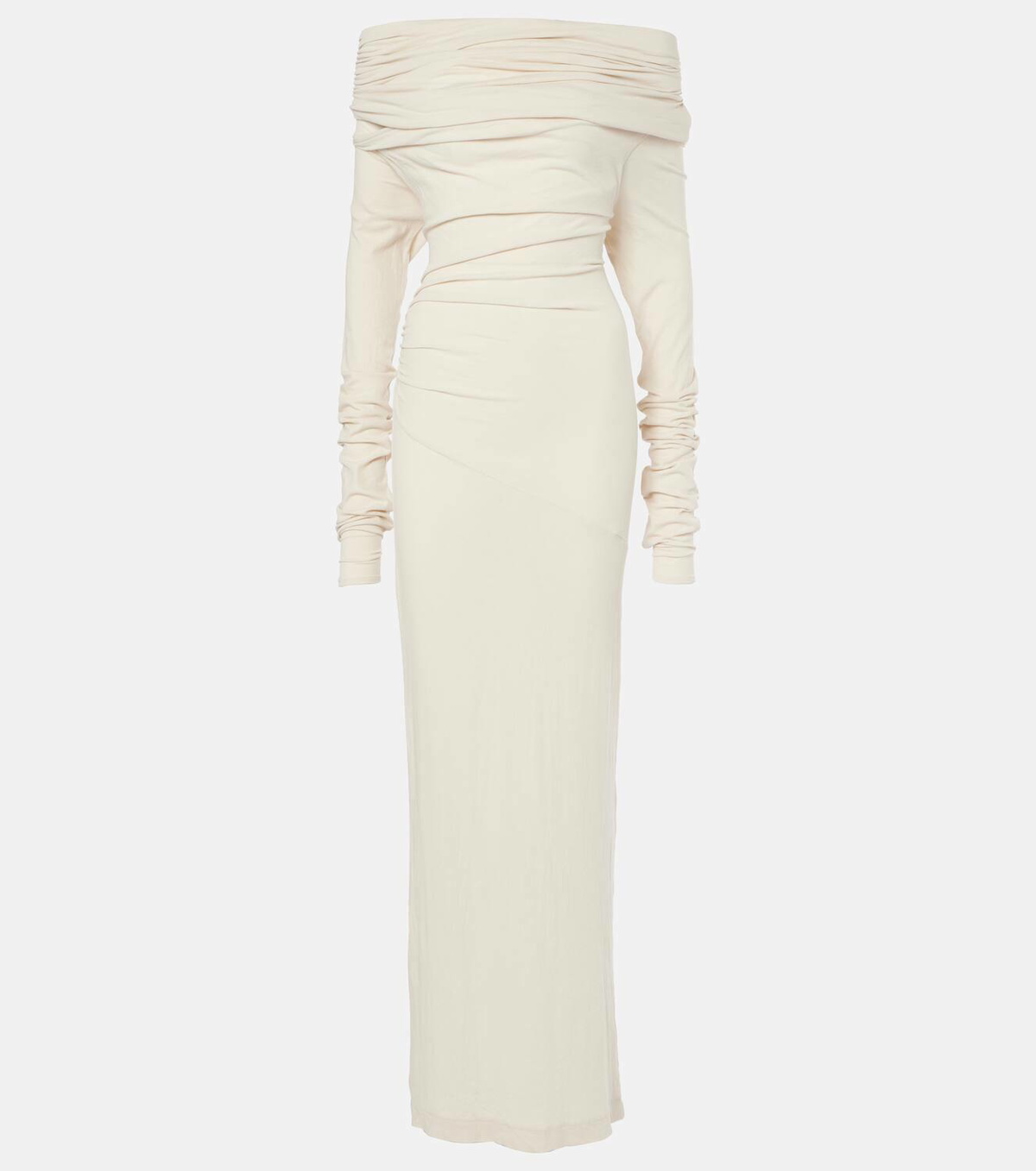 Entire Studios Off-shoulder jersey maxi dress