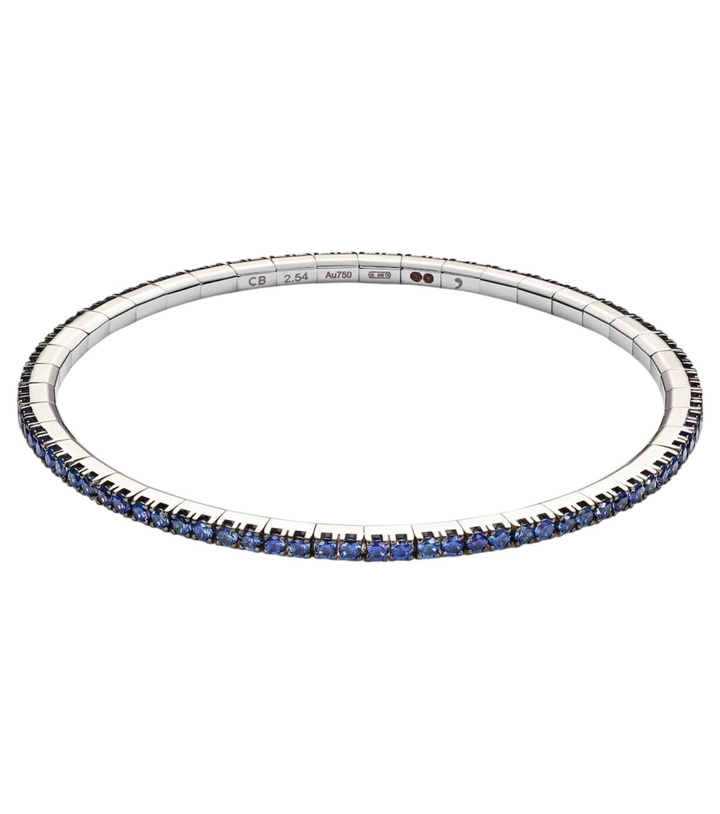 Photo: Bucherer Fine Jewellery Stretchy 18kt white gold tennis bracelet with sapphires