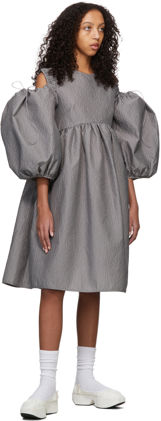 Cecilie Bahnsen Grey Janessa Mini Dress Cecilie Bahnsen