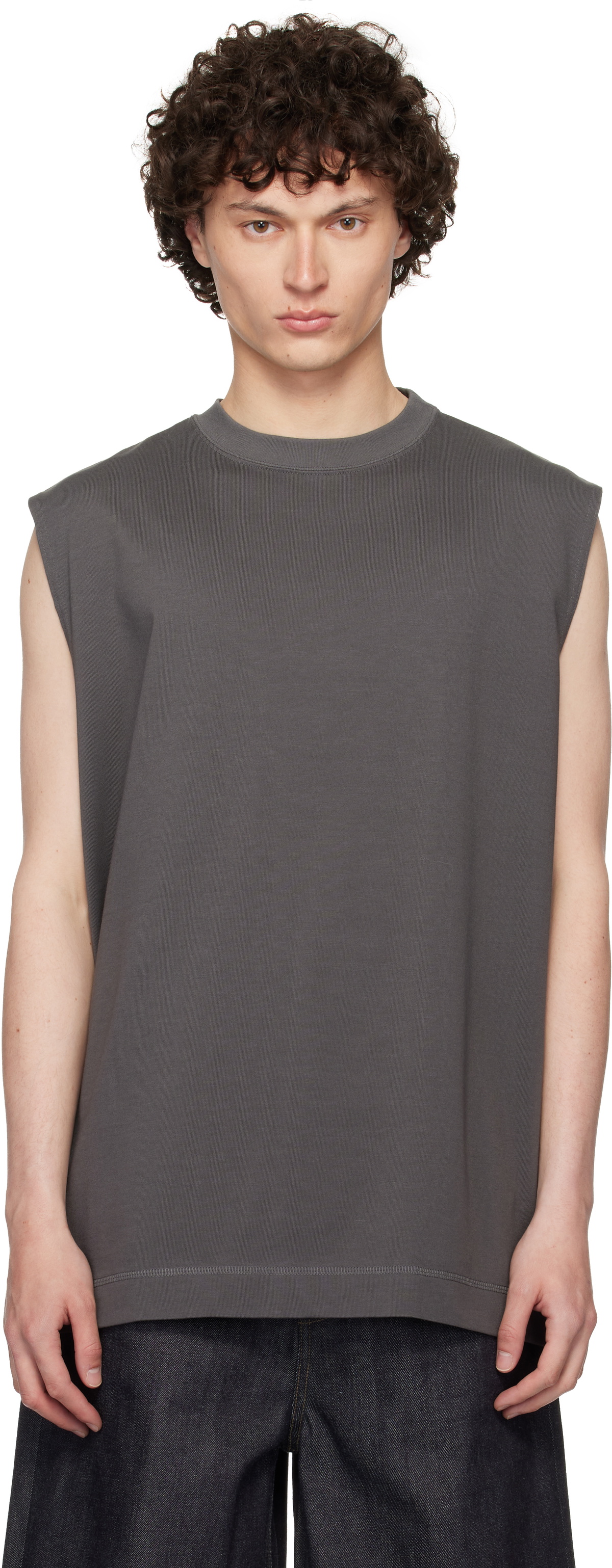 N.Hoolywood Gray Loose-Fit Tank Top