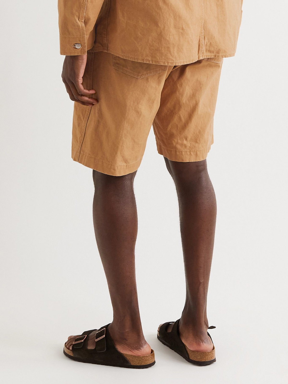 Auralee - Organic Cotton-Canvas Shorts - Brown Auralee