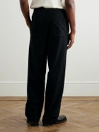 KAPITAL - N.TRY Straight-Leg Printed Cotton-Jersey Sweatpants - Black