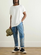 Greg Lauren - Panelled Cotton-Jersey T-Shirt - White