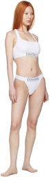 Calvin Klein Underwear White Cotton Thong