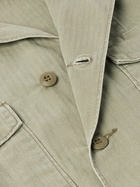 OrSlow - Herringbone Cotton-Canvas Shirt Jacket - Green
