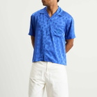 Honor the Gift Men's Polka Dot Vacation Shirt in Blue