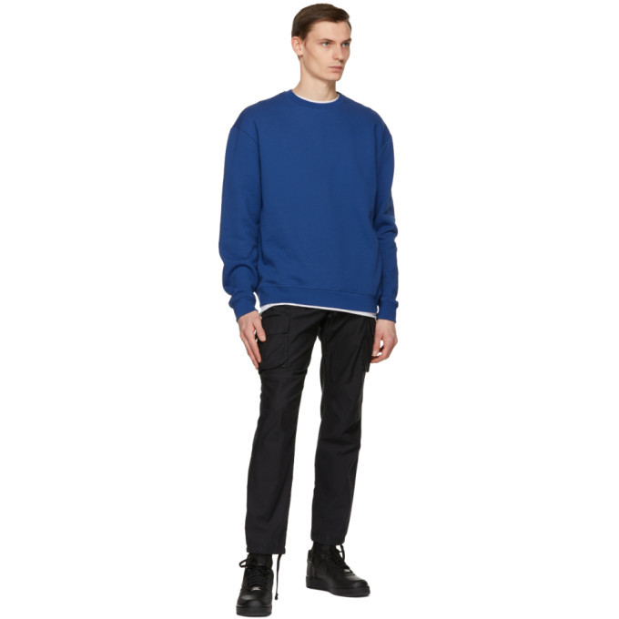 JOHN ELLIOTT Blue Oversized Crewneck 2024 Sweatshirt