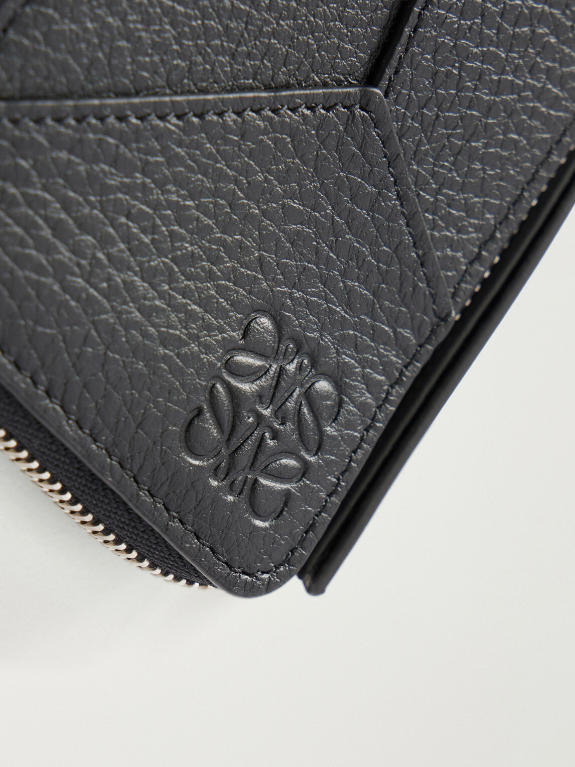LOEWE - Puzzle Full-Grain Leather Cardholder - Black